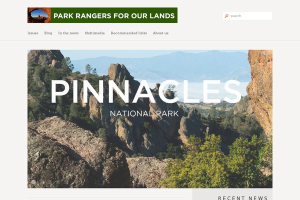 parkrangers.org site used Nature
