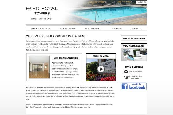 parkroyaltowersapt.com site used Parkroyal