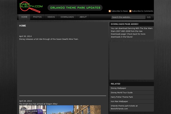 parksleuth.com site used Tubular_10