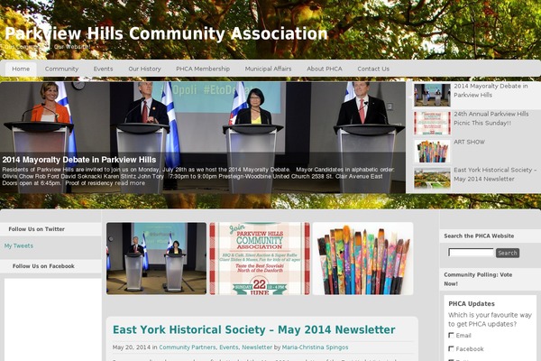 Custom Community theme site design template sample