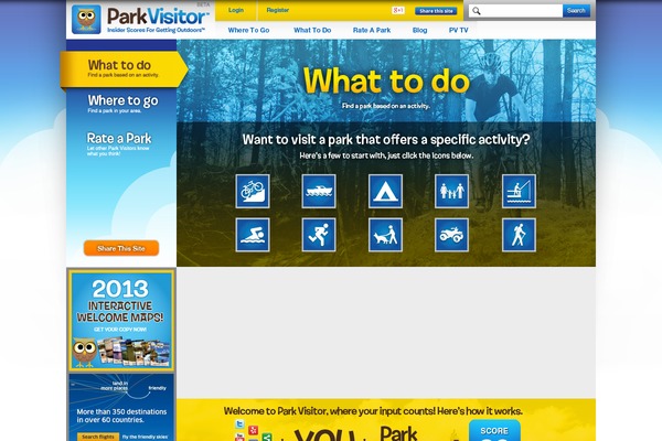 parkvisitor.com site used Fresh & Clean