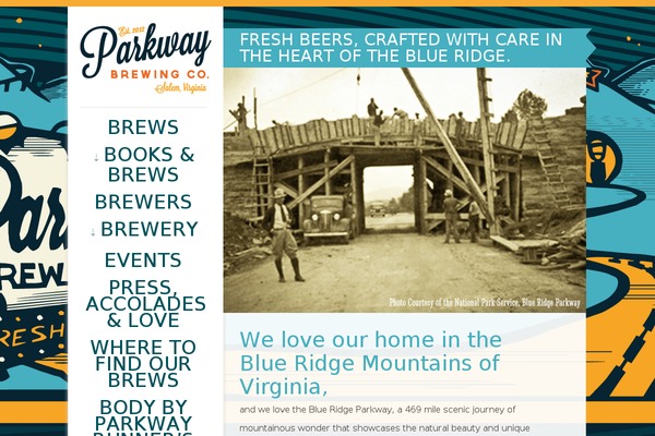 parkway theme websites examples