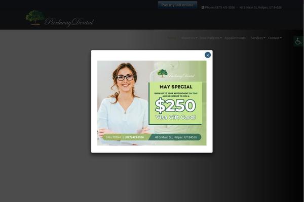 parkwaydentalhelper.com site used Schema