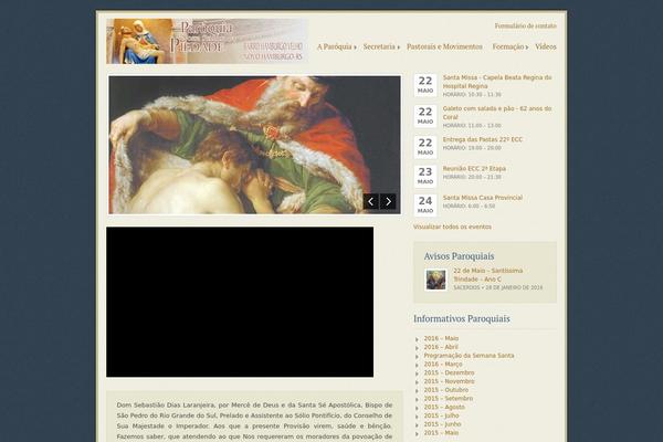 Ecclesia theme site design template sample