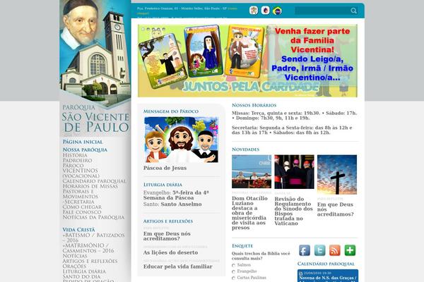 Minhaparoquia theme site design template sample