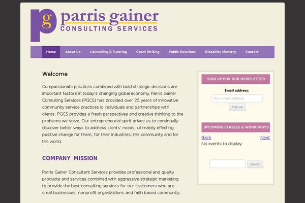 parrisgainer.com site used Child-twentytwelve
