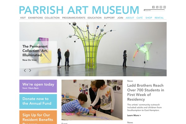 parrishart.org site used Permanentadg