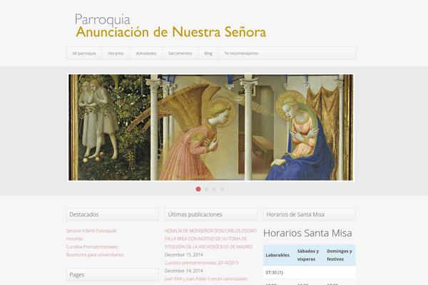 parroquiaans.org site used Trinity-free