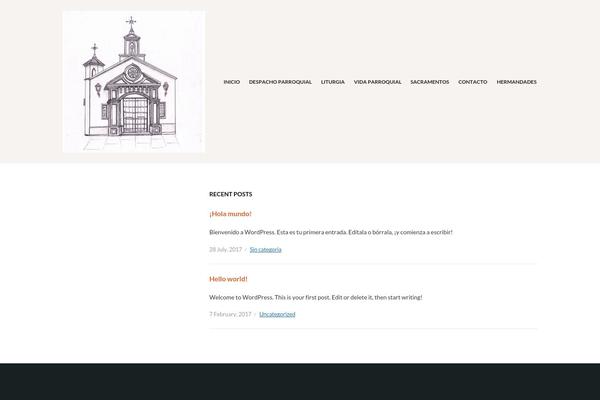 Faith theme site design template sample