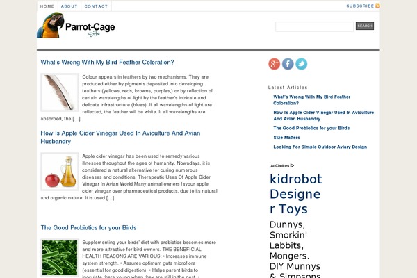 parrot-cage.info site used Pcs