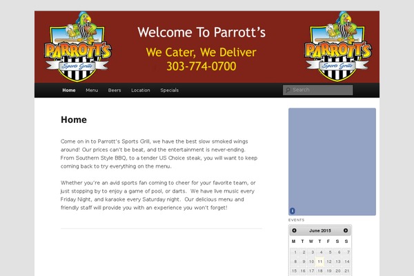 Site using Event Geek plugin