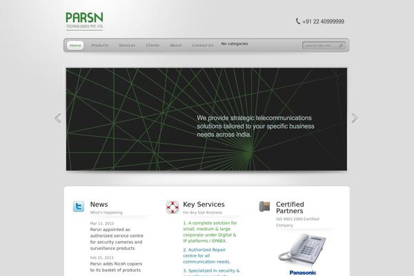 TheProfessional theme site design template sample