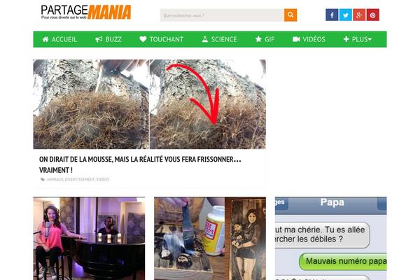 partagemania.com site used Positivr