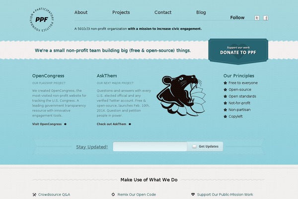 Ppf theme site design template sample