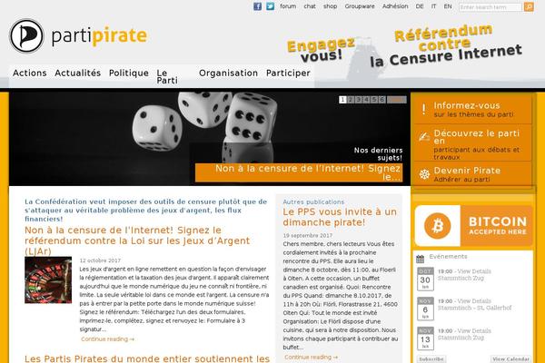 Piratenkleider theme site design template sample