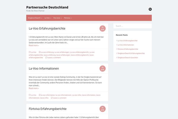 The Box theme site design template sample