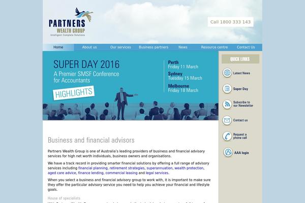 Partners theme site design template sample