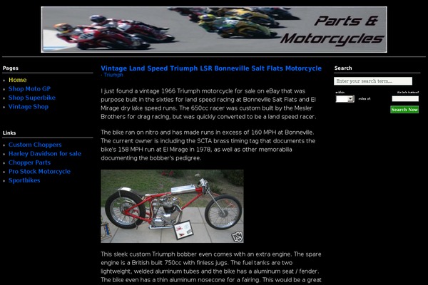 partsandmotorcycles.com site used Chopper