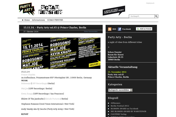 party-arty.de site used Arjuna X