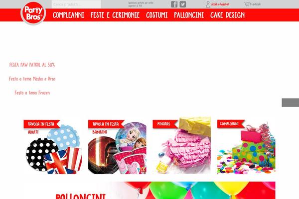 partybros.com site used Zoneshop