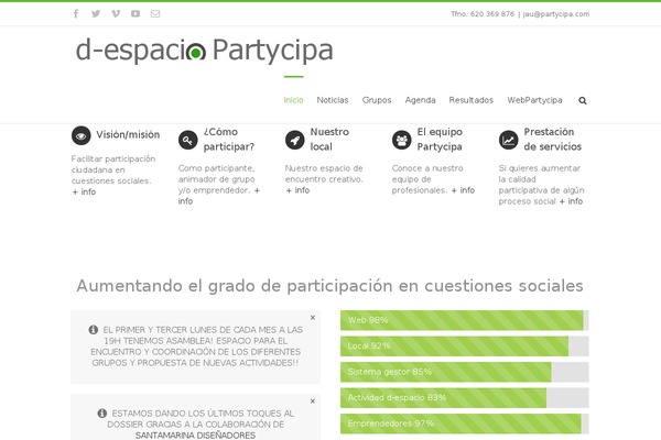 Site using BuddyPress Social plugin
