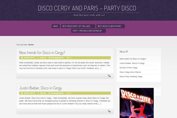 Purple Pro theme site design template sample