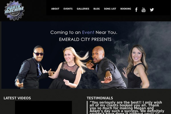 Night-spot theme site design template sample