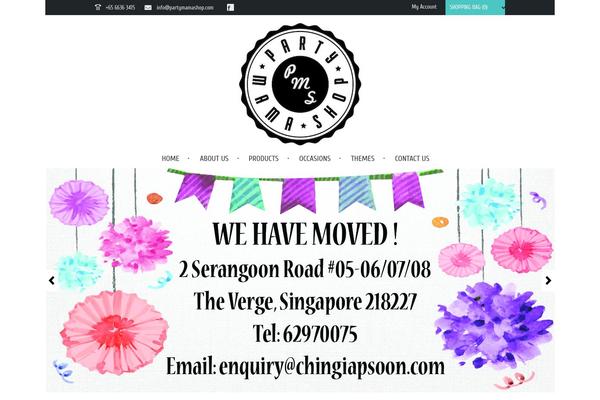Store theme site design template sample