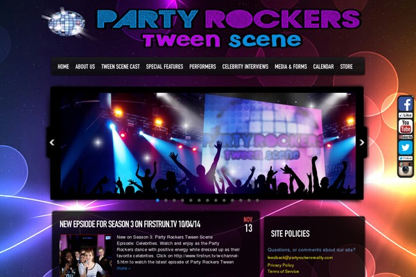 Dance Floor theme site design template sample