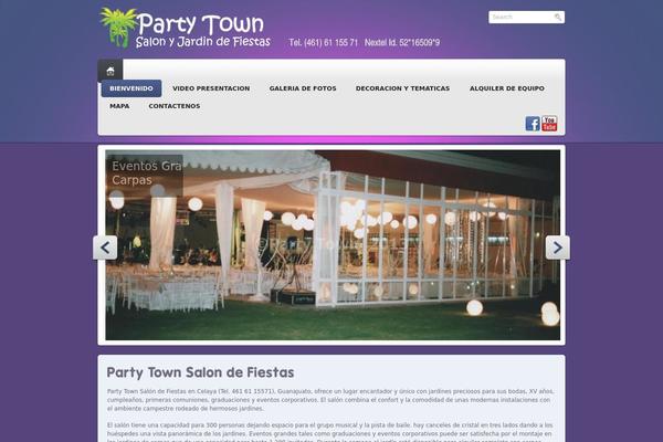 Paradise theme site design template sample