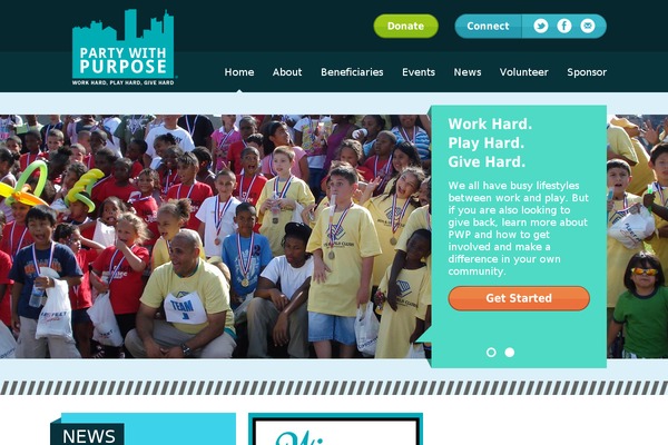 partywithpurpose.org site used Pwp
