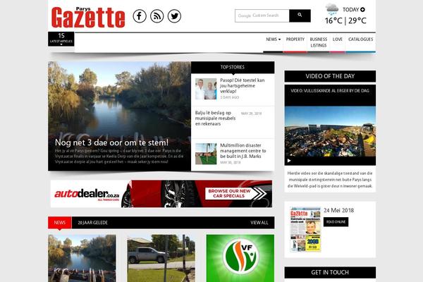 Site using Caxton-video-of-the-day plugin