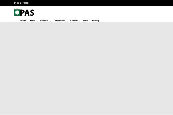 pas.org.my site used Politicia