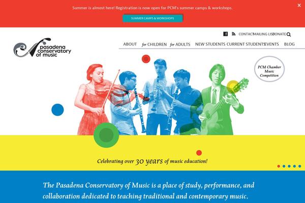 pasadenaconservatory.org site used Pcm