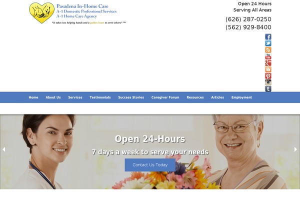 pasadenainhomecare.com site used Inhomecare-template
