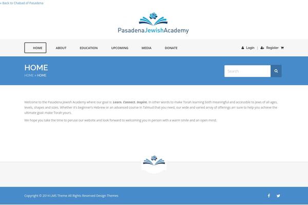 LMS theme site design template sample