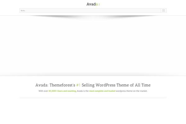 Avada theme site design template sample