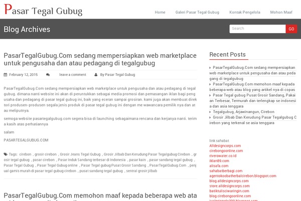 Rambo theme site design template sample
