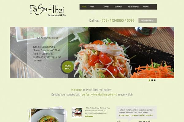 Feast theme site design template sample