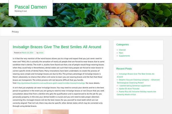 zeeMinty theme site design template sample
