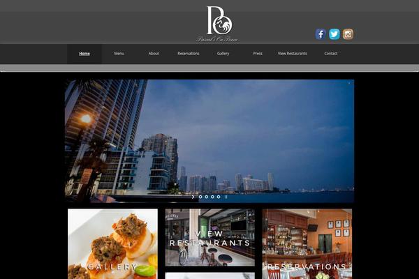 Brasserie theme site design template sample