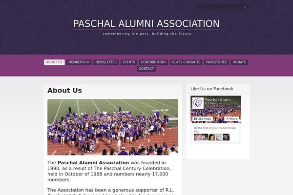 Purple Pro theme site design template sample