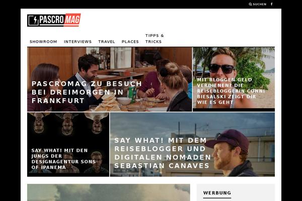15Zine theme site design template sample