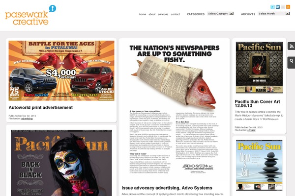 Foliogrid Pro theme site design template sample