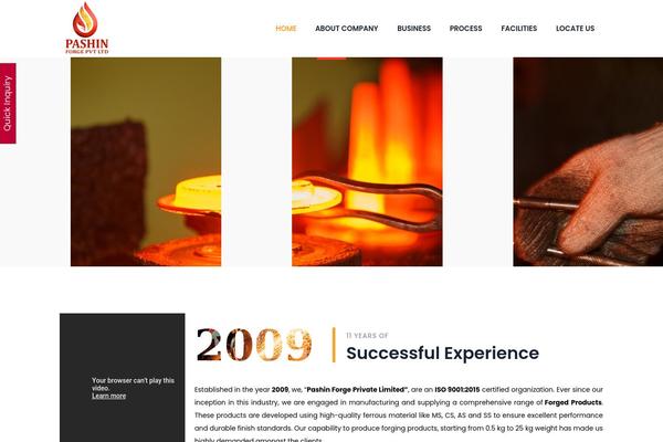 Site using WP Contact Slider plugin