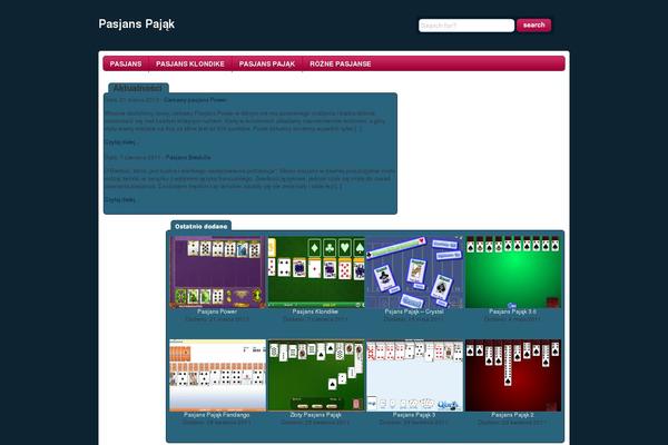 Wtb Game theme site design template sample