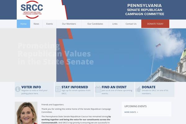 Candidate theme site design template sample