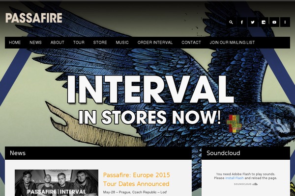 Stereo Club theme site design template sample