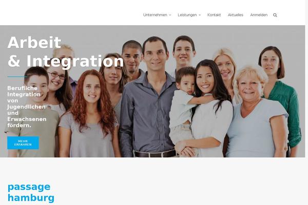 Passage theme site design template sample