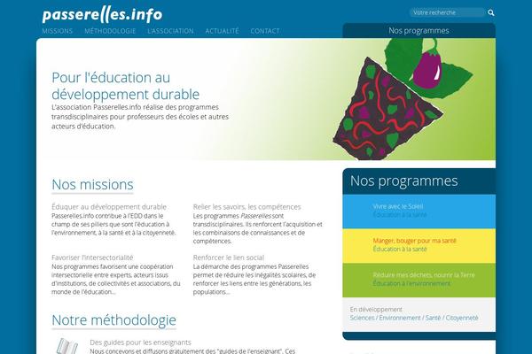 passerelles theme websites examples